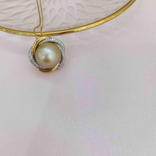 1F金鸿珍珠金珍珠吊坠 商品图0