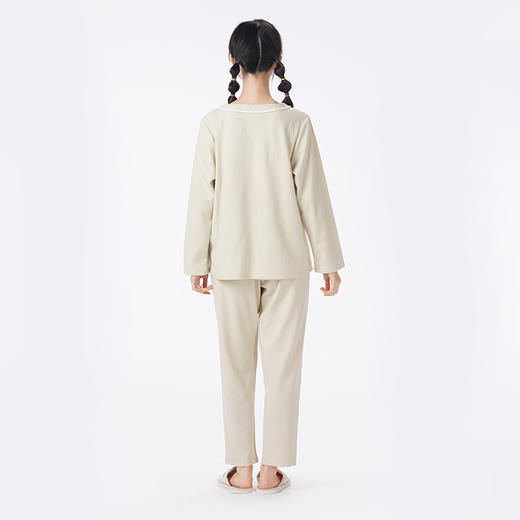都市丽人睡衣好睡好眠长袖家居服针织提花薄女士棉质套装LHT2M8 商品图3
