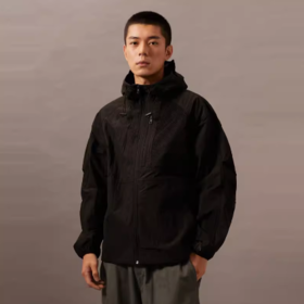 CK Jeans男士拉链网袋休闲通勤连帽薄夹克外套J325882