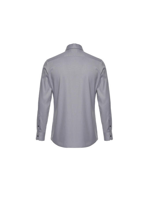callisto灰色长袖混纺商务衬衫 商品图1