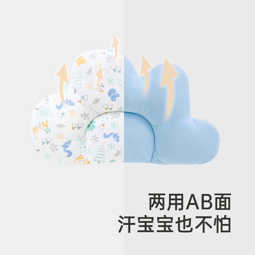 英氏婴儿定型枕男女宝宝矫正防偏头型儿童枕头新生儿云朵头枕 商品图3