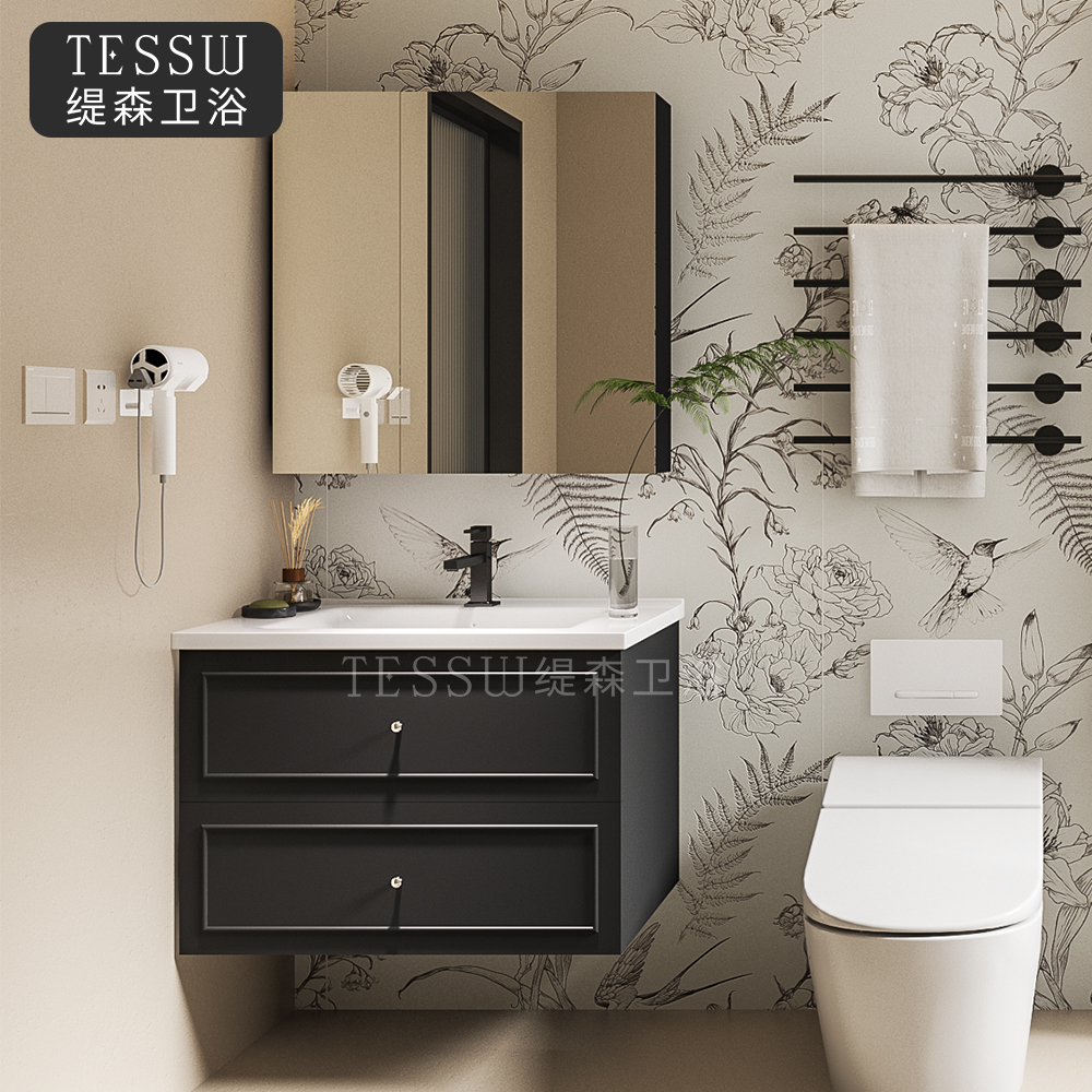 ZX121复古风浴室柜