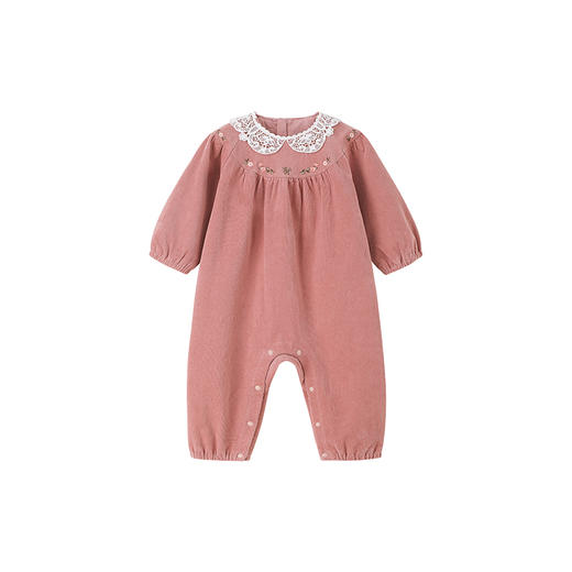 【商场同款】英氏童装灯芯绒连身衣秋保暖长袖女宝包屁衣新款 商品图1