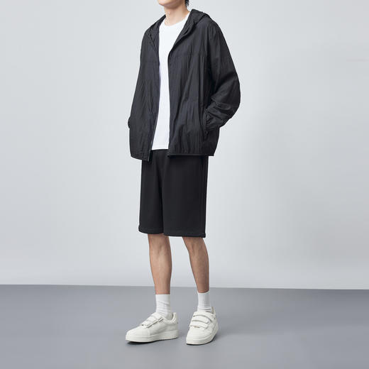 墨麦客连帽UPF50+轻薄防晒衣男2024夏新款宽松落肩男士外套81139 商品图3