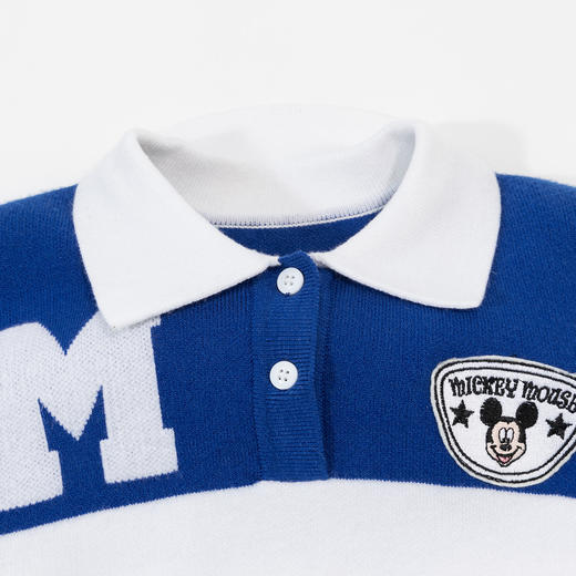 【商城同款】迪士尼学院米奇24秋款男童条纹POLO潮流上衣ZD3DS009 商品图6
