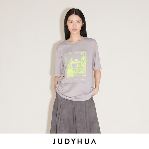 JUDYHUA 张恩利联名款 花园系列贴片TEE 商品图1