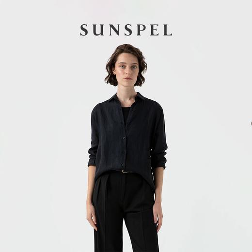 【亚麻系列】SUNSPEL女士春夏经典款长袖亚麻衬衫 商品图3