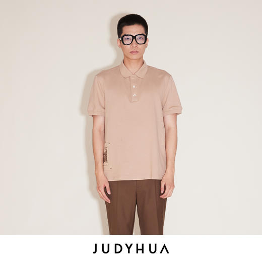 JUDYHUA 张恩利联名款 花园系列口袋POLO衫 商品图1