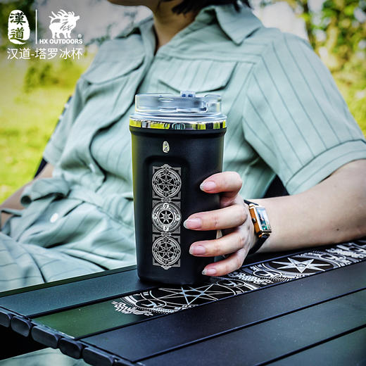 汉道野厨塔罗冰杯咖啡杯不锈钢保冷杯车载随行杯精致露营 商品图1