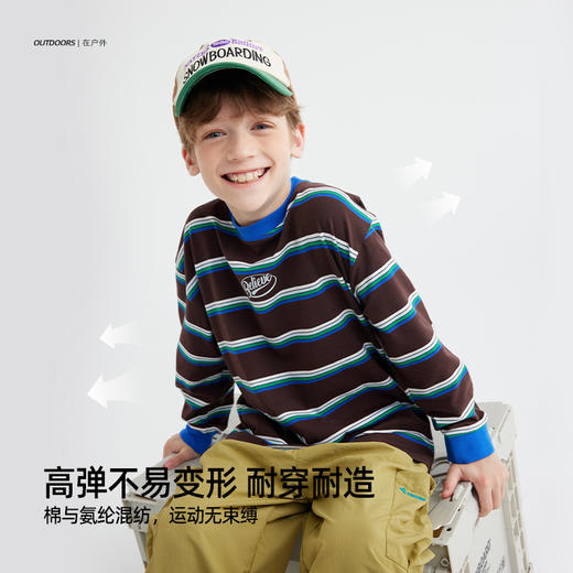 fx-儿童美式复古条纹T恤 PQTX2406 商品图1