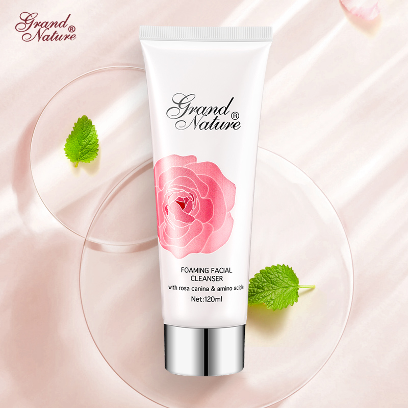 grand nature 玫瑰氨基酸泡沫洗面乳