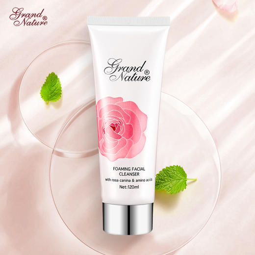 grand nature 玫瑰氨基酸泡沫洗面乳 商品图0