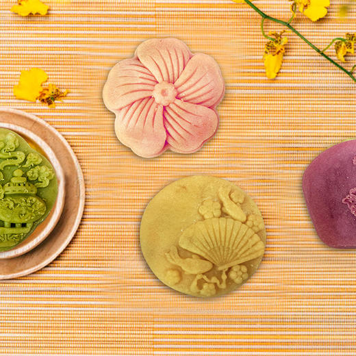 【严选】【金新农】恩施壹晟满庭芳（桃山皮）高端月饼礼盒480g（60g*8枚）（厂家直发） 商品图4