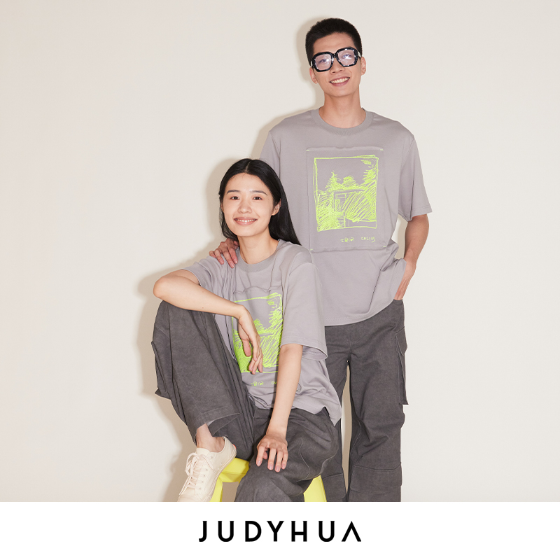 JUDYHUA 张恩利联名款 花园系列贴片TEE