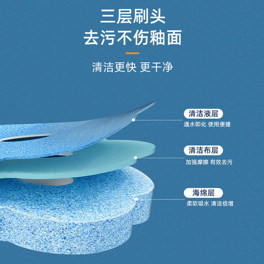 【拍一发13，家用一次性马桶刷】洗刷一次性告别细jun反复滋生，不伤釉面自带清洁液去污去味，厕所卫生间留香壁挂洁厕清洁马桶刷套装QQ 商品图3