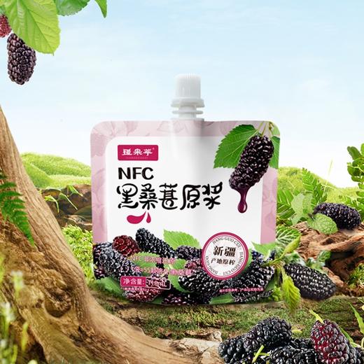 【疆品南下】疆果萃NFC 黑桑葚原浆 118ml*10袋 商品图0