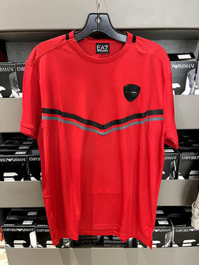 EMPORIO ARMANI/EA7 阿玛尼 男士Logo标运动速干圆领短袖T恤