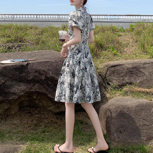 裁缝学苑AQ280夏季新款立领收腰旗袍新中式连衣裙纸样裙子女装打版裁剪样板 商品图3