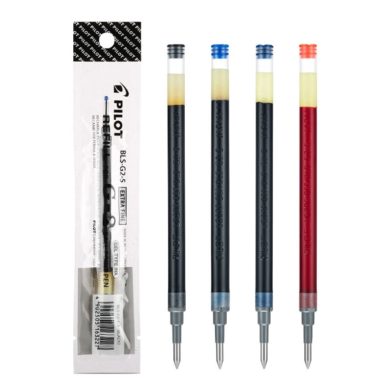 百乐（PILOT）BLS-G2 0.5mm按动中性笔替芯 签字笔啫喱笔芯（适用BL-G2）