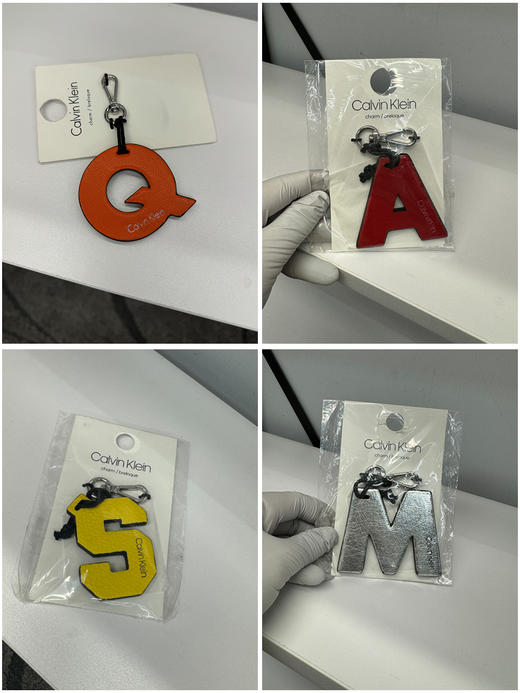 Calvin Klein/CK 多色字母标钥匙扣配饰背包挂件挂饰 商品图0