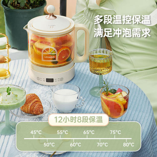 【小家电】七彩叮当恒温全自动保温一体养生壶办公室小型家用多功能煮茶烧水壶全自动玻璃煮茶器YSH03 HF 商品图3