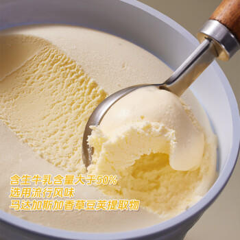 八喜 冰激凌 冰淇淋 雪糕 生牛乳 香草口味1100g*1桶 家庭装 大桶 商品图3