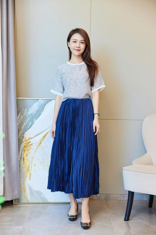 绕指玫瑰褶皱半裙 商品图1