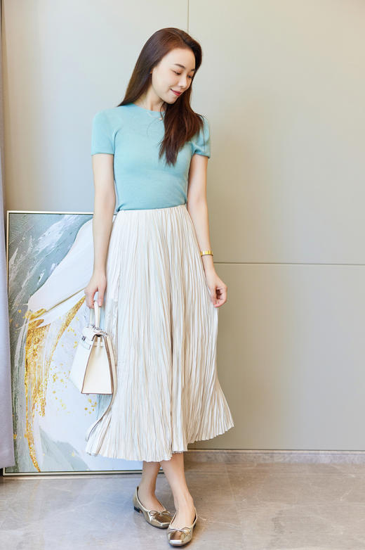 绕指玫瑰褶皱半裙 商品图0