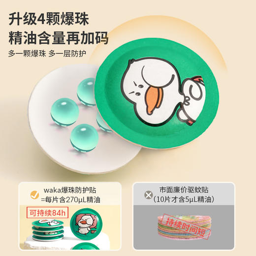 一贴用四天！WAKA儿童户外随身精油爆珠贴 防蚊虫神器 商品图2