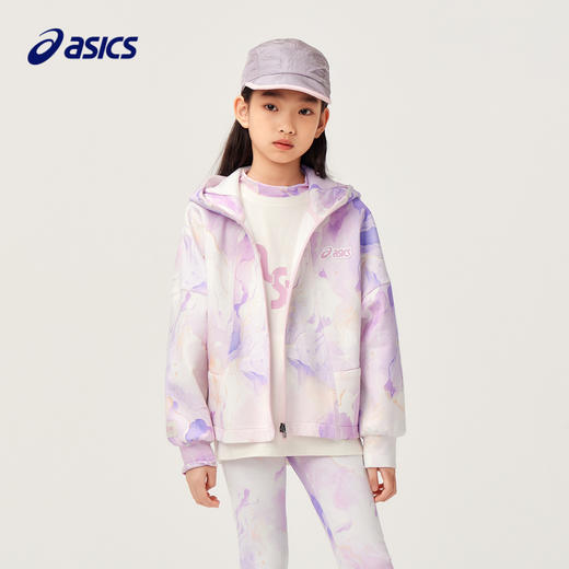 【商城同款】ASICS/亚瑟士童装宽松针织廓形外套Q弹软糯秋季外套 商品图1