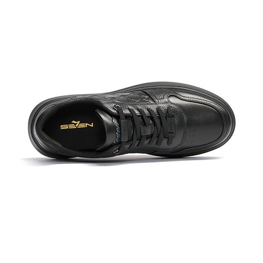 柒牌牛皮革休闲皮鞋男2024新款时尚潮流男款免系带真皮透气平底鞋	127X70380 商品图2