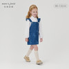 马克珍妮2024秋季新款 女童甜美樱桃亲肤纯棉牛仔背带裙 240979 商品缩略图0
