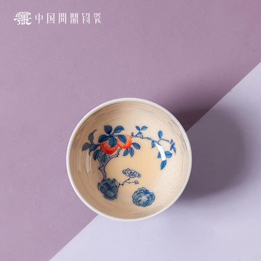 问鼎钧瓷鹅黄青花听闻杯（连理） 商品图1