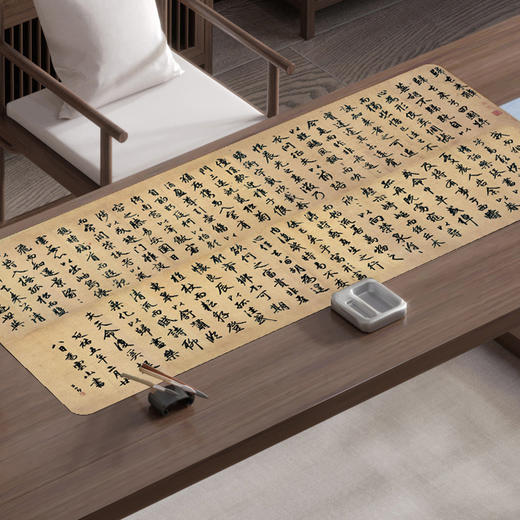 国风书画垫兰亭序颜真卿创意国潮古风书法写字垫加厚锁边代毛毡垫国风鼠标垫 商品图8