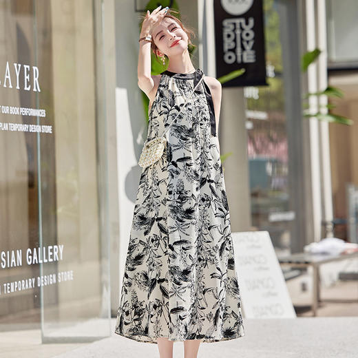 海边度假碎花长裙ZYF8932 商品图3