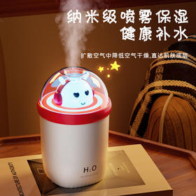 【可爱造型！创意桌面加湿器】家用轻音卧室小型便携车载氛围灯香薰喷雾空气加湿,无论是炎热的天气还是冬季的寒冷干燥，都可以 为你赶走缺水、干燥,时刻陪伴你左右。ry
