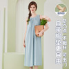 高级感兰精莫代尔棉无袖带胸垫睡裙女夏季睡衣裙女士家居服可外穿 商品缩略图0