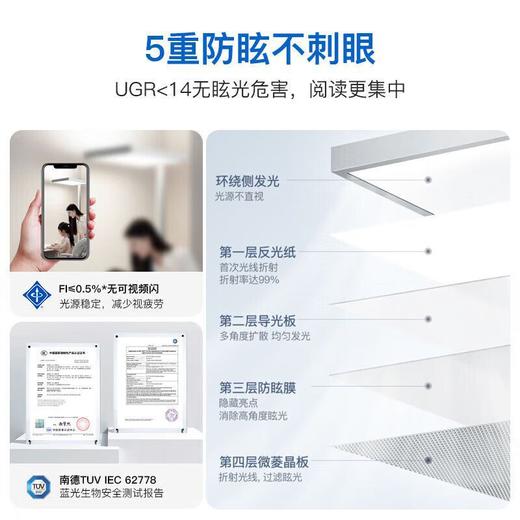 【眼睛0负担！落地台灯】全光谱护眼学习专用儿童书桌阅读防近视教室灯中山灯具，开、关、调节亮度一目了然，小孩自己也能快速学会上手操作。ry 商品图1