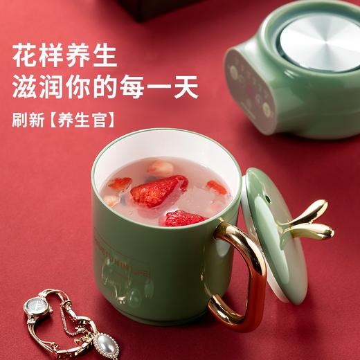 【小家电】小南瓜（Little Pumpkin） 电炖杯电热水杯迷你养生壶养生杯大容量花茶煮茶器热牛奶神器一人煮粥 萌潮养生杯 HF 商品图4