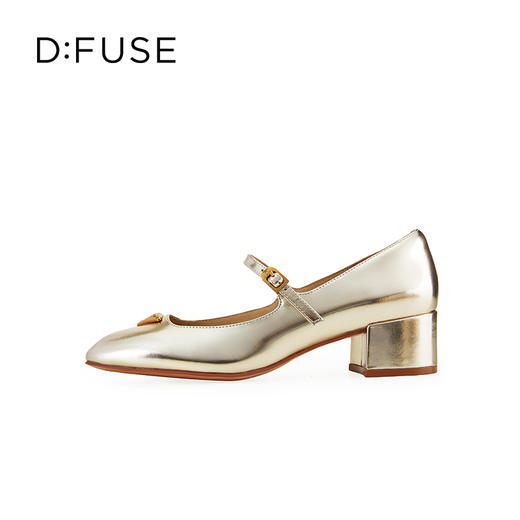 D:FUSE迪芙斯2024秋季新款时尚单鞋浅口小方头鞋甜酷感玛丽珍单鞋休闲鞋DF43111191 商品图2