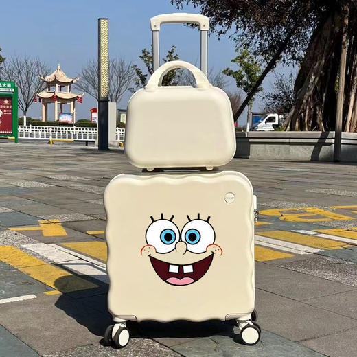 新款面包行李箱短期出行小型拉杆箱儿童行李箱20寸登机箱_ym 商品图1
