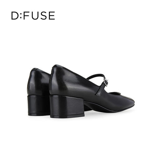 D:FUSE迪芙斯2024秋季新款时尚单鞋浅口小方头鞋甜酷感玛丽珍单鞋休闲鞋DF43111191 商品图5