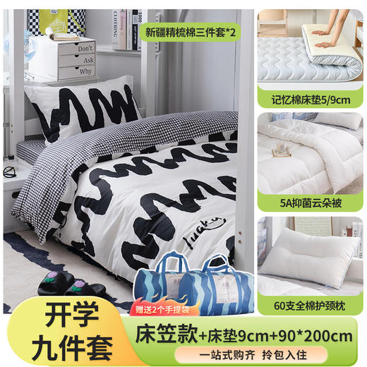 床笠款-本屋创品学生纯棉九件套预定窗口——床垫9cm+90*200cm专属 商品图0