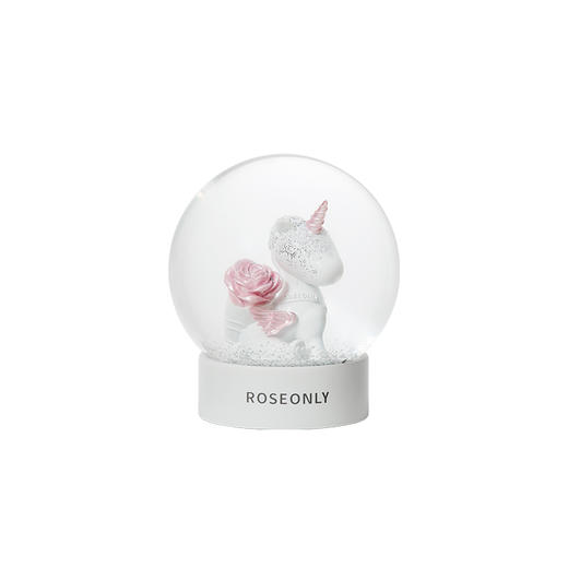 【水球摆件】ROSEONLY诺誓 玫瑰居家 玫瑰饰品 水球 独角兽水球 送朋友 送闺蜜 商品图3