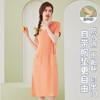 东帝V领薄款女士带胸垫睡裙女夏季高级感凉感睡裙女士睡衣家居服 商品缩略图2