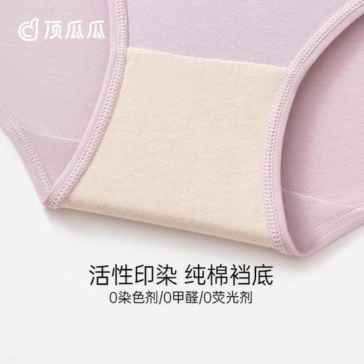 「4条装」3部顶瓜瓜棉氨女士纯色高腰内裤DNKWC-AQ33157-4 商品图2