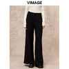 VIMAGE纬漫纪简约气质高级感高腰显瘦直筒裤秋季新款V2205805 商品缩略图4