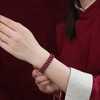 珩钻  国潮系列转运素圈（两圈）多圈手串高质朱砂手链6mm 商品缩略图4
