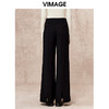 VIMAGE纬漫纪简约气质高级感高腰显瘦直筒裤秋季新款V2205805 商品缩略图5