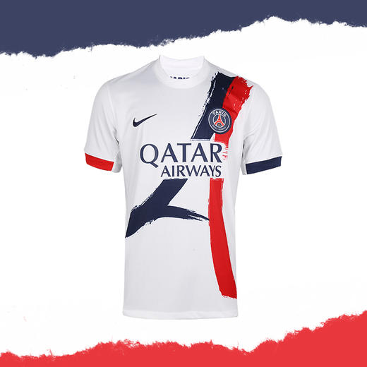 小李子NIKE耐克24-25赛季巴黎客场球迷版比赛球衣短袖成人男FN8781-101 商品图4